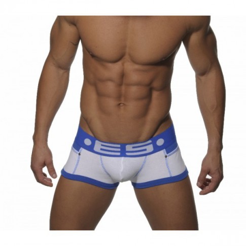 ES 197 BOXER RIB BLANC / BLEU ROYAL JEANS STYLE