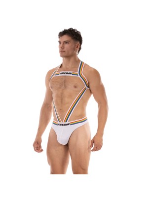 BODY HARNESS PRIDE IKEM BLANC 92381 - BARCODE BERLIN