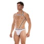 BODY HARNESS PRIDE IKEM BLANC 92381 - BARCODE BERLIN