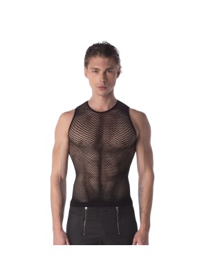 DEBARDEUR TANK TOP EN RESILLE STEFANO NOIR 92319 - BARCODE BERLIN