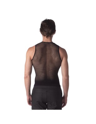 DEBARDEUR TANK TOP EN RESILLE STEFANO NOIR 92319 - BARCODE BERLIN