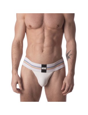 JOCK STRAP PRIDE PROUD BLANC 92131 - BARCODE