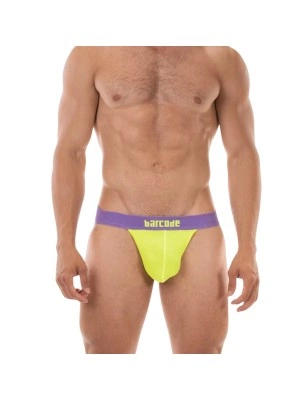 JOCKSTRAP ARLO JAUNE FLUO ET VIOLET 92509 - BARCODE