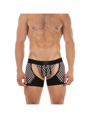 BOXER FILET REVO BLANC ET NOIR 92504 - BARCODE