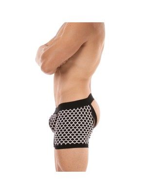 BOXER FILET REVO BLANC ET NOIR 92504 - BARCODE