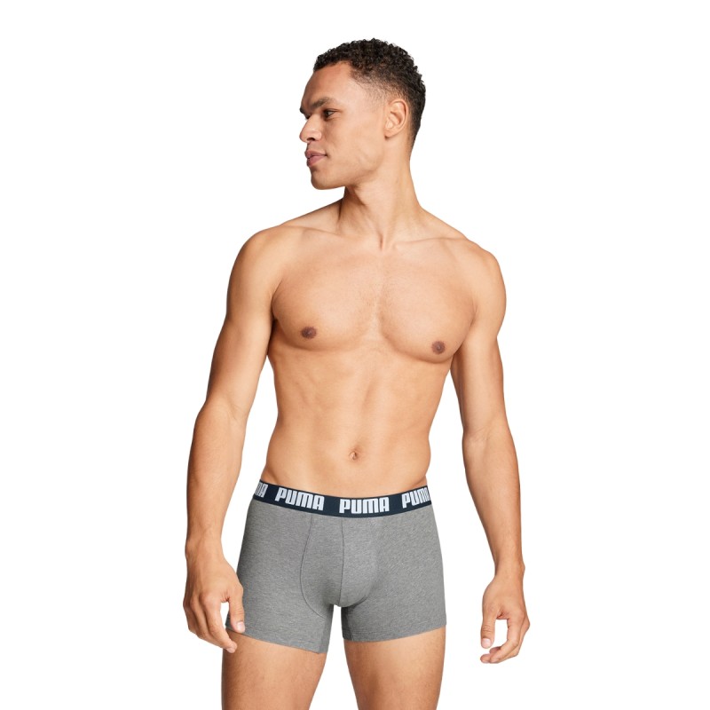 PACK DE 2 BOXERS BASICS EVERYDAY GRIS ET BLEU 701226387 - PUMA PACK DE 2 BOXERS BASICS EVERYDAY GRIS ET BLEU 701226387 - PUMA