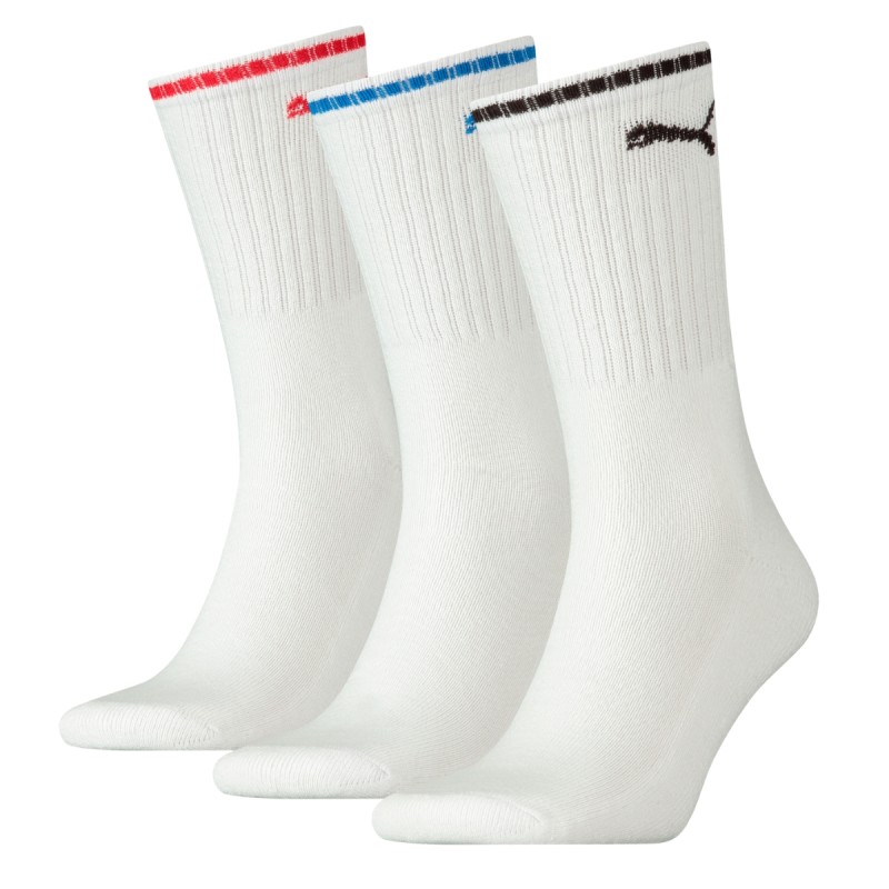 LOT DE 3 PAIRES DE CHAUSSETTES HAUTES BLANCHES 100000946  - PUMA