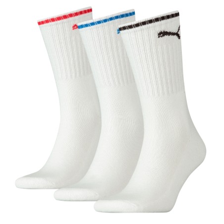 LOT DE 3 PAIRES DE CHAUSSETTES HAUTES BLANCHES 100000946  - PUMA