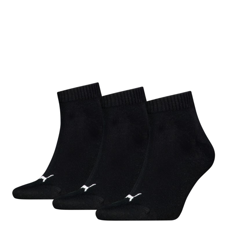 LOT DE 3 PAIRES DE CHAUSSETTES QUARTER  NOIRES 701230337  - PUMA