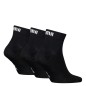 LOT DE 3 PAIRES DE CHAUSSETTES QUARTER  NOIRES 701230337  - PUMA