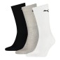LOT DE 3 PAIRES DE CHAUSSETTES HAUTES BLANCHES NOIRES ET GRISES 7312325 - PUMA