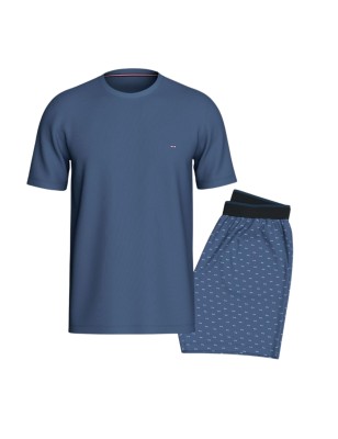 PYJAMA COURT NOEUD EN COTON BLEU EP1511H8100-BLJ93 - EDEN PARK