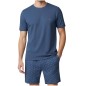 PYJAMA COURT NOEUD EN COTON BLEU EP1511H8100-BLJ93 - EDEN PARK
