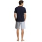 PYJAMA COURT A RAYURES BLEU EN COTON EP1511H7000-BL011 - EDEN PARK