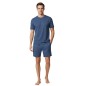 PYJAMA COURT NOEUD EN COTON BLEU EP1511H8100-BLJ93 - EDEN PARK
