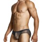 MINI SLIP TAILLE BASSE ABSTRACT NET GRIS 26513-1 - MODUS VIVENDI