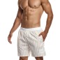 SHORT DE BAIN BRETON WOVEN À RAYURES BLANC ET BEIGE SW1123 - MODUS VIVENDI SHORT DE BAIN BRETON WOVEN À RAYURES BLANC ET BEIGE SW1123 - MODUS VIVENDI