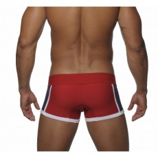 ES 224 BOXER SPORTIVE STRIPES ROUGE MARINE