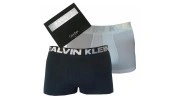 CK- COFFRET 2 BOXERS COTON NOIR ET BLANC U8949A-BW7