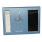 CK- COFFRET 2 BOXERS COTON NOIR ET BLANC ARGENTES U8945A-3BS