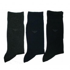 ARMANI CHAUSSETTES NOIR / GRISE / MARINE PACK DE 3