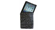 CKJ - HOUSSE IPAD JACQUARD NOIR LOGOTE BEIGE