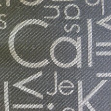 CKJ - HOUSSE IPAD JACQUARD NOIR LOGOTE BEIGE