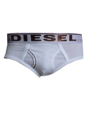 DIESEL SLIP BLANC TRENT LOGO DORE