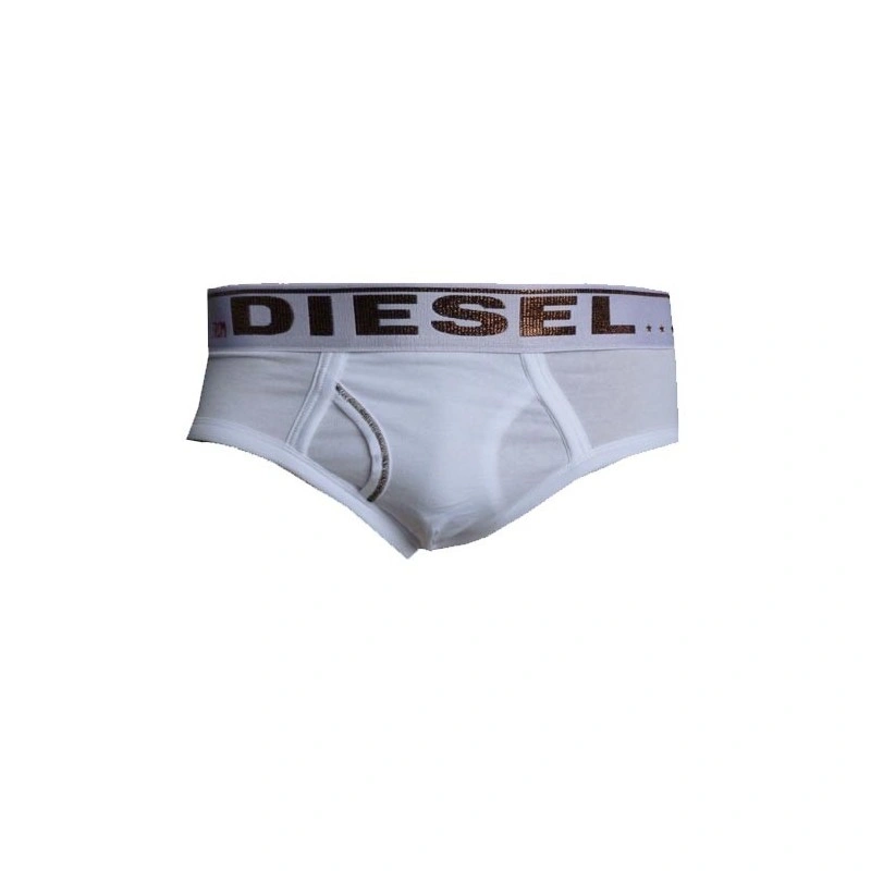 DIESEL SLIP BLANC TRENT LOGO DORE