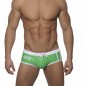 SLIP DE BAIN 1001 EUROPE  VERT-BLANC AVEC PACK UP - ES COLLECTION
