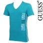 GUESS - T-SHIRT TURQUOISE STAZ UC7U2A