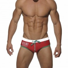 ES COLLECTION - SLIP DE BAIN SKYROS 1312 – ROUGE