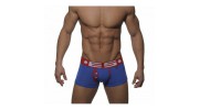 ES UN008 BOXER MODAL OPEN FLY BLEU/ROUGE