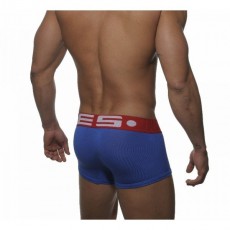 ES UN008 BOXER MODAL OPEN FLY BLEU/ROUGE