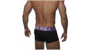 ES UN008 BOXER MODAL OPEN FLY NOIR/AUBERGINE