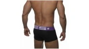ES UN008 BOXER MODAL OPEN FLY NOIR/AUBERGINE