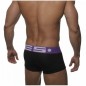 ES UN008 BOXER MODAL OPEN FLY NOIR/AUBERGINE