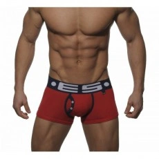 ES UN008 BOXER MODAL OPEN FLY ROUGE/NOIR