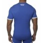 ES 496 T-SHIRT VISCOSE 2 FABRICS  BLEU ROYAL