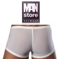 BOXER COURT BLANC BUNGEE EN TULLE FIN M101 - MANSTORE
