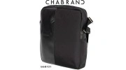 CHABRAND –  BESACE LIGNE LUXOR NOIRE EN TOILE ET EN CUIR 66872-1