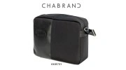 CHABRAND –  GRANDE BESACE LIGNE LUXOR NOIRE EN TOILE ET EN CUIR 66873-1