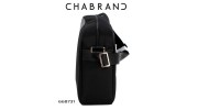 CHABRAND –  GRANDE BESACE LUXOR NOIRE EN TOILE ET EN CUIR 