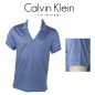 CK SWIMWEAR - T-SHIRT COL POLO EN V VIOLET 58233Z3-146