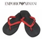 ARMANI - CLAQUETTE / TONGS DUO COLOR NOIR - ROUGE ARMANI - CLAQUETTE / TONGS DUO COLOR NOIR - ROUGE