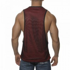 ES TS041  DEBARDEUR  MESH COMBI LOW RIDER ROUGE