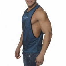 ES TS041  DEBARDEUR  MESH COMBI LOW RIDER BLEU SURF