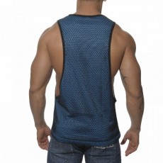 ES TS041  DEBARDEUR  MESH COMBI LOW RIDER BLEU SURF