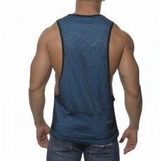 ES TS041  DEBARDEUR  MESH COMBI LOW RIDER BLEU SURF