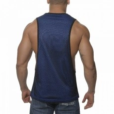 ES TS041  DEBARDEUR  MESH COMBI LOW RIDER BLEU ROYAL